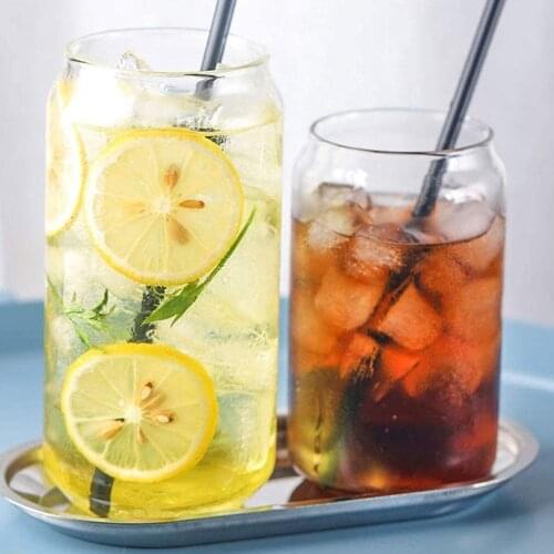 New 500ml or 360 Ml Nordic Fashion Heat-resistant Large Cola Glass Soda Bottle Drink Glass Small Beer Milk Glass Cup Wholesale