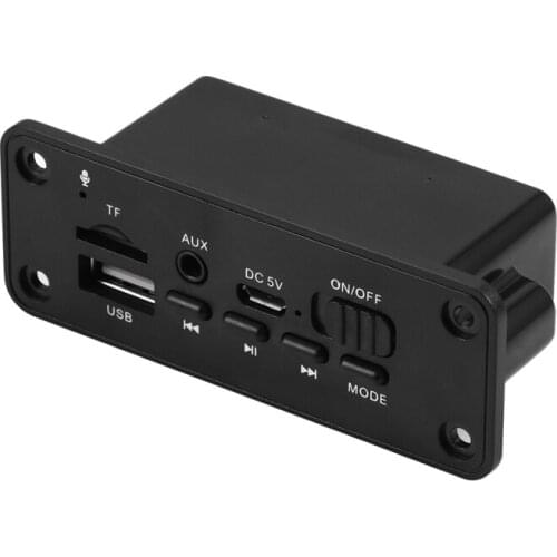 New Bluetooth 5.0 MP3 Decoder Board Module 2 x 3W Speaker Car FM Radio Module 5V Support Recording Call Handsfree Function