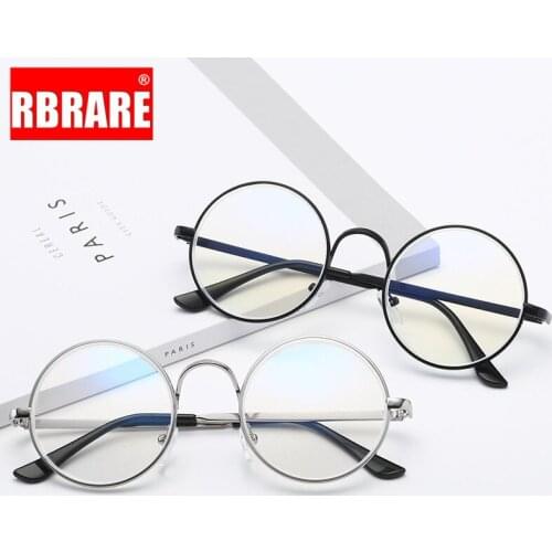 RBRARE Round Myopia Glasses Women Oversized Frame Eyeglasses Optical Blue Light Blocking Glasses Nearsighted Eyeglass Anteojos