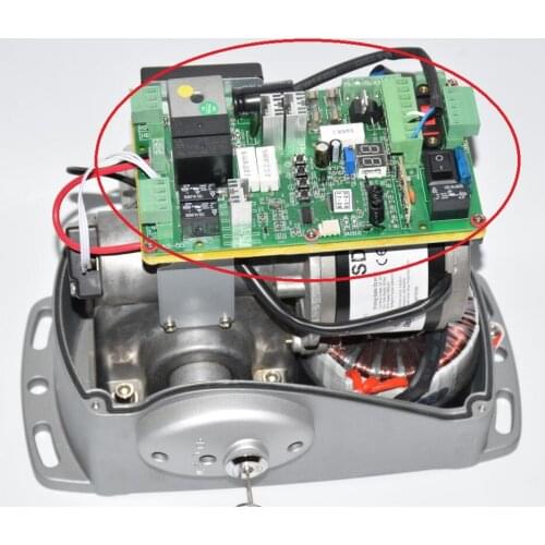 LPSECURITY circuit board card controller with 2 remote controls for ahouse sliding gate opener motor 24VDC