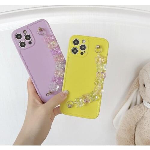 Luxury Cartoon Bear Chain Soft Rubber Shockproof Back Phone Case Cover Shell For iPhone 7 8 Plus 11 12 Pro Max XR XS Max Skin