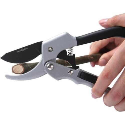 Garden Scissor Plant Shrub Shear Hand pruner tool Branch trim horticulture anvil cut pruning Orchard secateur Ratchet