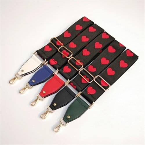 Ethnic Style Wide Shoulder Strap Ladies Bag Adjustable Long Strap Single Shoulder Slung Accessories Strap Fashion Accessory Obag