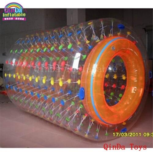 Free air pump water rolling ball for adult and kids,inflatable walking roller on water for pool