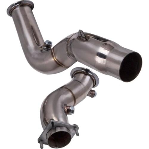 For BMW F80 M3 & F82 M4 1 Pair of T304 Stainless Steel Catless Decat Down Pipe
