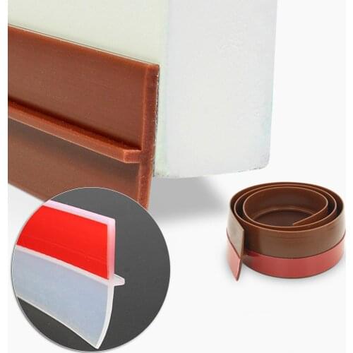 Door Bottom Sealing Strip Wind Dust Bug Stopper Weatherstrip Sound-Proof Seal Silicone Rubber Insect-proof Bedroom Door Seam