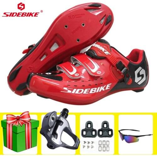 Sidebike Road Cycling Shoes Unisex Breathable Ultralight Self-Locking Bike Bicycle Sapatilha Ciclismo SPD Men Sneakers Women