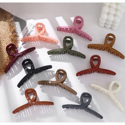 Hair Clip Korean Simple Catch Clips Candy Color Ponytail Holder Hairpins Hair Accessories for Girls Women