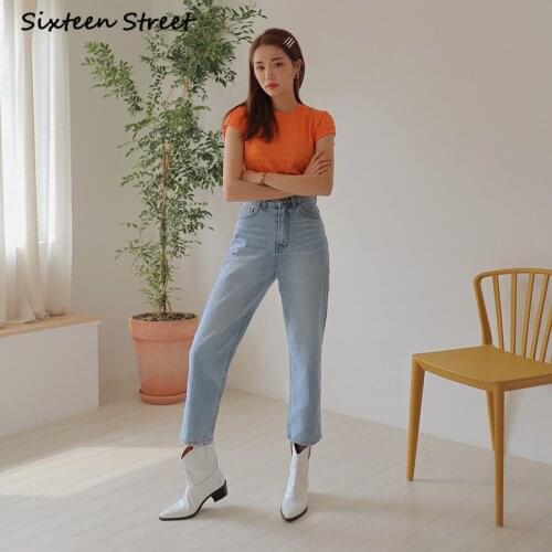 Women High Waist Jeans Button Washed Denim Straight Trousers Female Y2K Pants Aesthetic Ladies Vintage Clothes Fashion New 2021