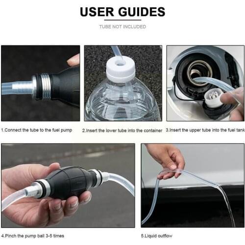 1PC Auto Parts Manual Oil Pump Rubber Ball Oil Pump Shipping Delivery 6/8/10/12mm Gasoline Liquid Tool Drop Pump Fue S3Y4