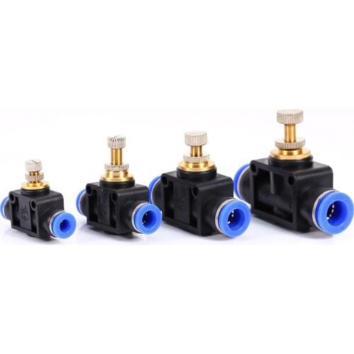 1Pcs SA/NSF Governor Throttle Valve Pneumatic Fittings Pneumatic Components Rapid Push Pipe Fittings Pneumatic Push-in Fittings