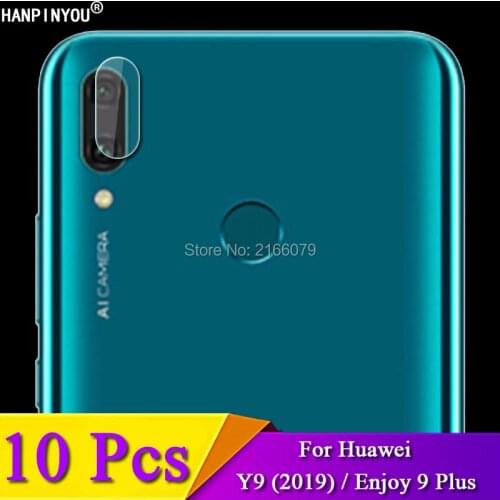 10 Pcs/Lot For Huawei Y9 (2019) / Enjoy 9 Plus 6.5" Rear Camera Lens Protective Protector Cover Soft Tempered Glass Film Guard