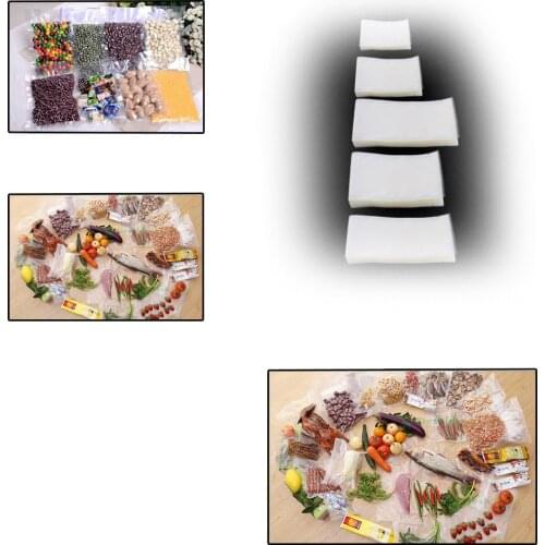 100Pcs Food Vacuum Bag Storage Sealer Space Packing Commercial Food Saver 5 Size