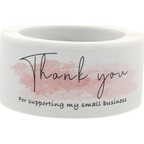 120pcs Thank You For Your Order Stickers 1x3inch French Label For Small Business Decor Sticker Envelope Sealing Handmade Sticker