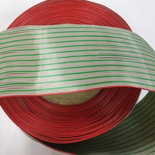 61m / roll Red gray green Cable 64P Flat Cable Wire 28AWG 64PIN can be matched with 2.54 crimp terminal FC
