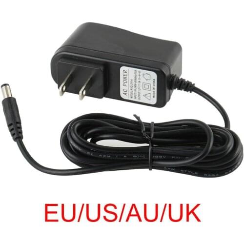 ESCAM Power Adapter AC100V-240V DC12V 1A Output Power Adapter EU/AU/UK/US Plug Wall Charger DC 5.5mm x 2.1mm for CCTV Camera