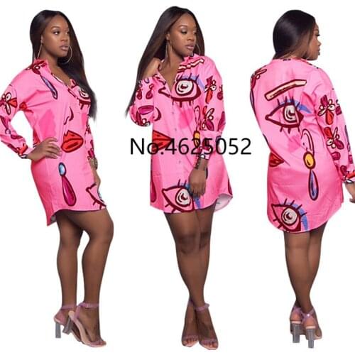 Africa Clothing Women Bazin Biche African Dress Casual Printed Loose Long Sleeve Blouse Fashion Personality Pink White Orange