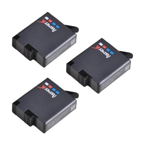 AsperX 1pc 1680mAh Li-ion Battery for Gopro Hero 7 Black Hero 6 Hero 5 battery for GoPro Hero7 6 5 AHDBT 501 Camera