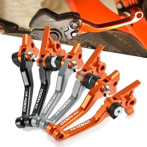 Dirt bike CNC Aluminum Motocycle Levers Motocross Pit Bike Pivot Brake Clutch Lever For 200EXC 200 EXC 2003-2008 2004 2005