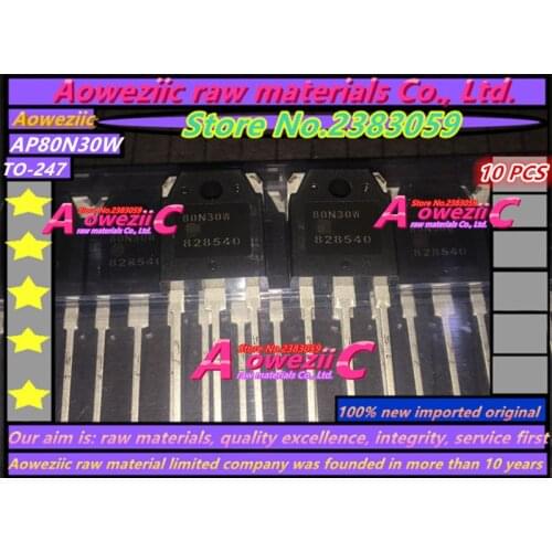 Aoweziic 100% new imported original 80N30W AP80N30W TO-247 FET N channel 88A MOS 300V