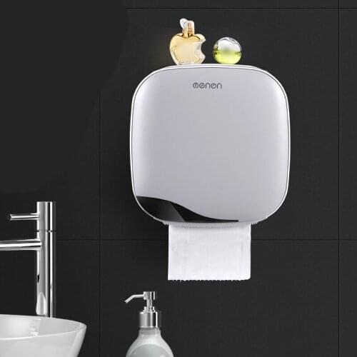 Large Capacity Multi-purpose Napkins Holder High Grade Toilet Wall Mounted Kitchen Accessories Plastic Tissue Case Box Holder