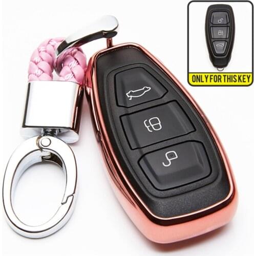 TPU Car Key Cover Case For Ford C-MAX Focus 3 4 RS ST Fiesta Hatch Mondeo MK2 MK3 MK4 Kuga Escape Edge Ecosport Explorer Ranger