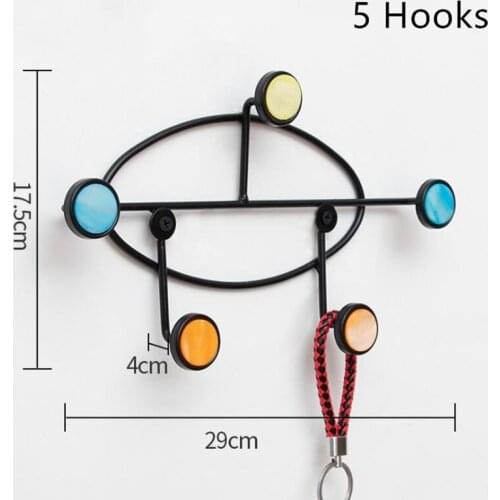 LCH Nordic Style Macaroon Clothes Hook Keys holder Cupboard Handle Door Pull Handles Brass Color Entryway Wood Hook entryway