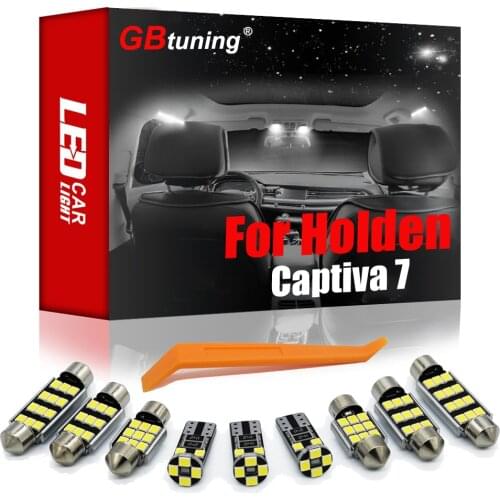 GBtuning Error Free Canbus LED 10PCS For Holden Captiva 7 2011 2012+ Car Interior Glove Box Indoor Lamp Light Accessories Kit