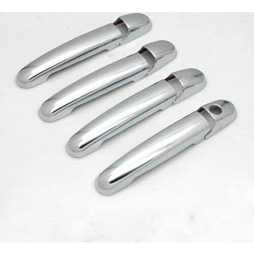 FOR VOLKSWAGEN VW SHARAN 1995 - 2010 CHROME EXTERIOR SIDE DOOR HANDLE COVERS SET TRIM TDI SDI