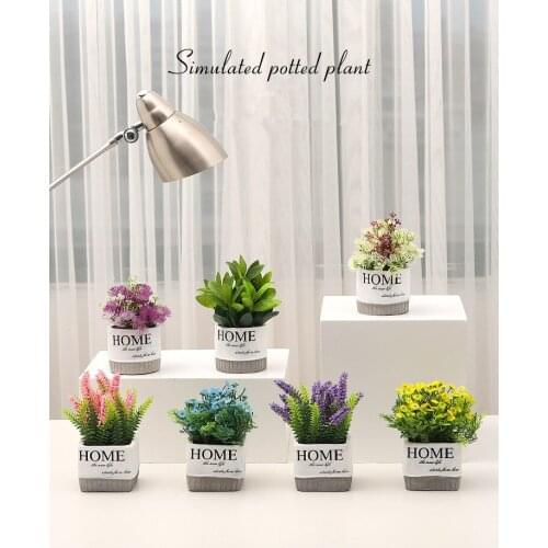 1PC Artificial Fake Potted Plant Bonsai Outdoor Wedding Party Home Decoration Garden Decoration Gift Simulate QA 221