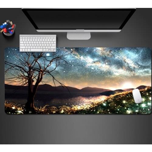 Modern Creative 3d Star Tree Mousepad Advanced Natural Rubber Washable Game Pad Large Desk Pad Unique Style Office Computer Mats