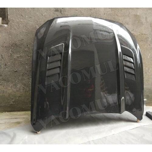 Carbon Fiber Car Front Hood Covers Bumper Engine Decoration Trims for Ford Mustang Coupe Convertible 2 Door 2015-2017