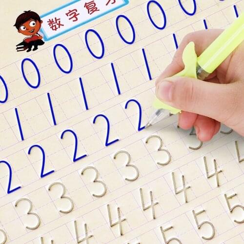 Reusable English Copybook For Calligraphy Childrens Handwriting Practice Book Kids Painting Learning Math School Students Books