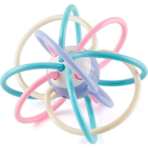 0-12 Months Newborn Baby Development Ball Safe Soft Teething Toys Plastic Hand Bell Early Educational Rattle Teether Baby Toys