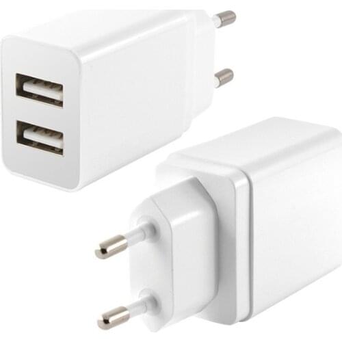 Wall Charger KSIX 2 USB 2.4A White