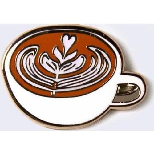 Cross-border New Luminous Oil Brooch Badge Popular Coffee Badge Jewelry Coat Hat Backpack Accessories Brooches