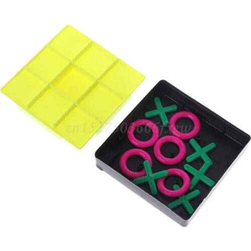 Plastic O X Tic Tac Toe Chess Piece Toys Set Kids Brain Teaser Baby Early Educational Intelligence Development Exercising Tool
