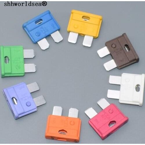 Shhworldsea 600pcs (PBT+ZINC)High temperature resistant automotive car blade ceramic fuse truck fuse 5A7.5A10A15A20A25A30A35A