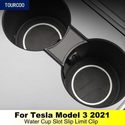 Water Cup Slot Slip Limit Clip For Tesla Model 3 2021 Model Y Car Modification Cup Holder