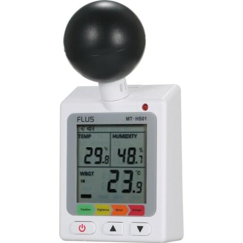 WBGT + HI Heat Index Checker Stress Meter Air Globe Temperature Humidity Tester Heat index checker