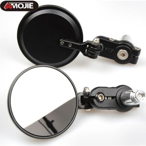 Universial 8mm 10mm Rearview Mirrors Motorcycle Black ABS Plastic Rotatable HD Vision Side Mirrors Rear View Mirrors Accessories
