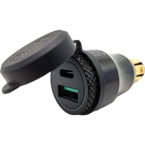Waterproof Type C USB Fast Charger Power Adapter Socket For BMW Motorcycle Hella
