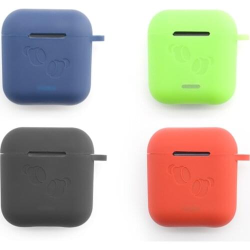 Headset Protective Case Silicone Case Cover Headset Shockproof Protector Compatible with Keychain for TOZO T6 Earbuds