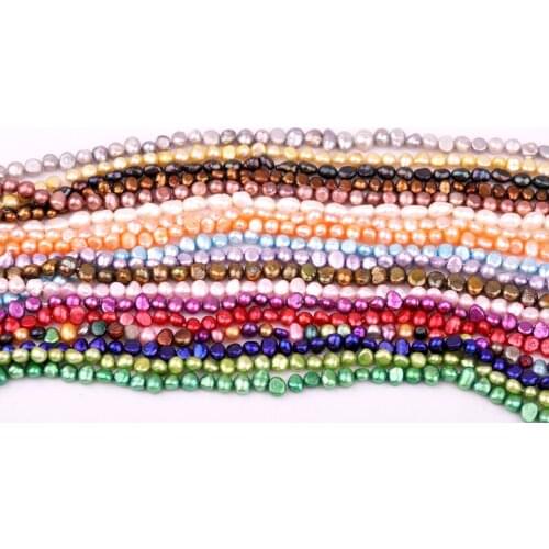 Natural Baroque pearl string semi-finished products Used in jewelry making necklaces DIY bracelet 38cm handmade DIY gifts for wo