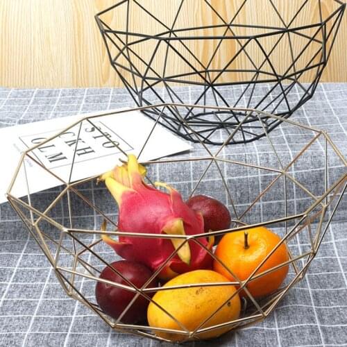 1PC Creative design fruit trays decorative bowel home decor gold holout ring dish dessert plate snack storage as gift for girl