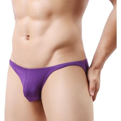10 PCS wholesale-Cotton low waist sexy cotton tight narrow side mens small briefs