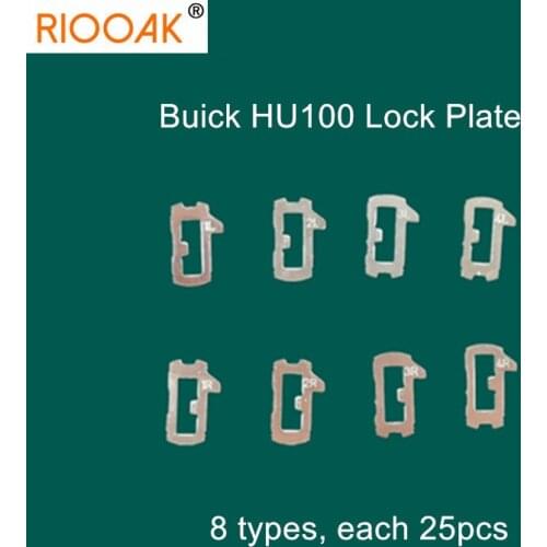 200pcs/lot HU100 Car Lock Reed Locking Plate For Chevrolet/Ma Rui bao/Cruze/Camaro Buick New Regal LaCrosse GL8 Each 25pcs