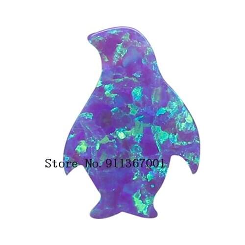 50pcs Lab Create opal animal Shape Jewelry Penguin Opal Size 10*14mm Synthetic Opal Jewelry