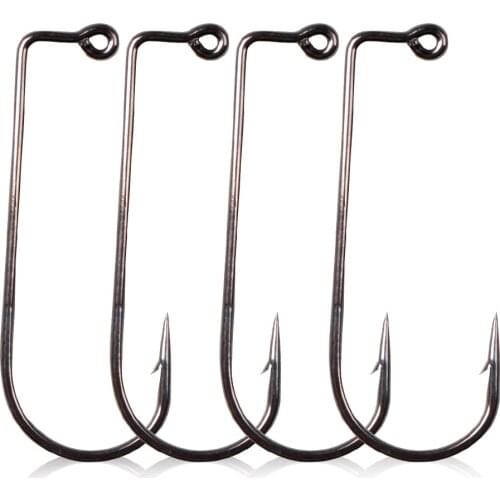 500pcs/lot Right Angle Carbon Steel Circle Eyed Barbed FishHooks Cocked Mouth Perch Carp Fishing Tackles Peche Vissen Pescaria