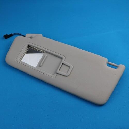 5GG857551 Gray Left Front Sun Visor Panel With Makeup Mirror For VW Golf 7 MK7 SportsVan Jetta MK7 T-Cross Passat B8 CC T-Roc